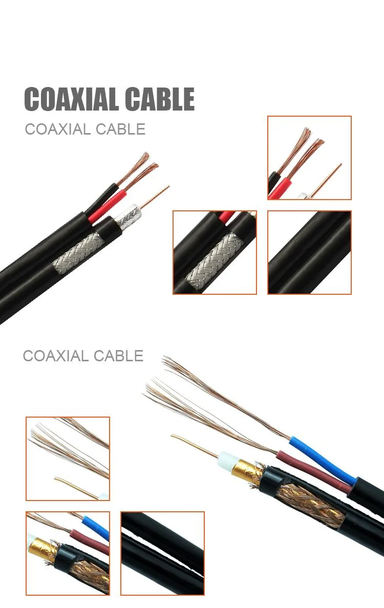 Coaxial Cable Rg59 +2c Power CCA/Cu for CATV Cable