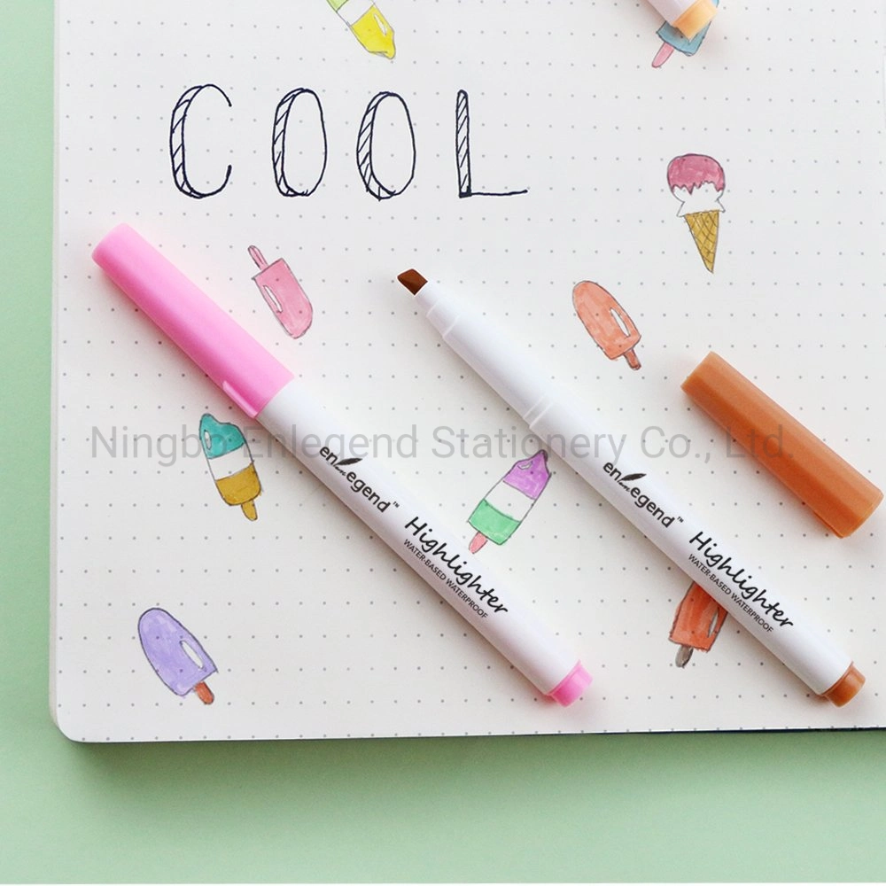 12pcs Pastel Color Drawing Highlighting Pen Highlighter Private Label