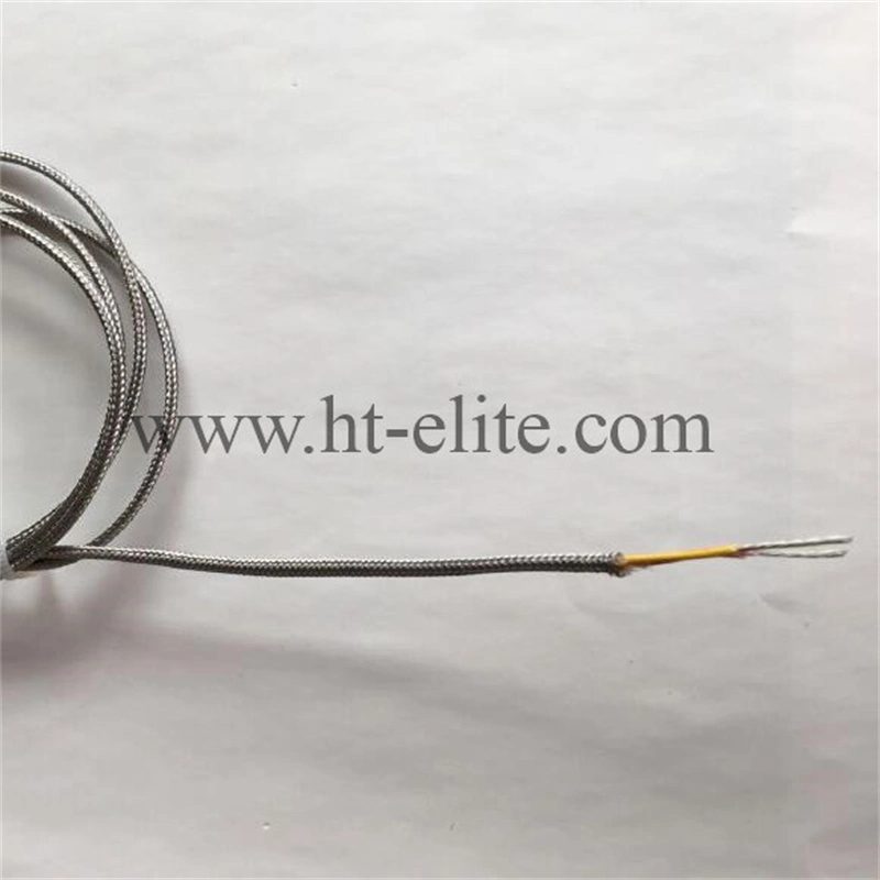 K Type Fiberglass Thermocouple Cable with Metal Braided