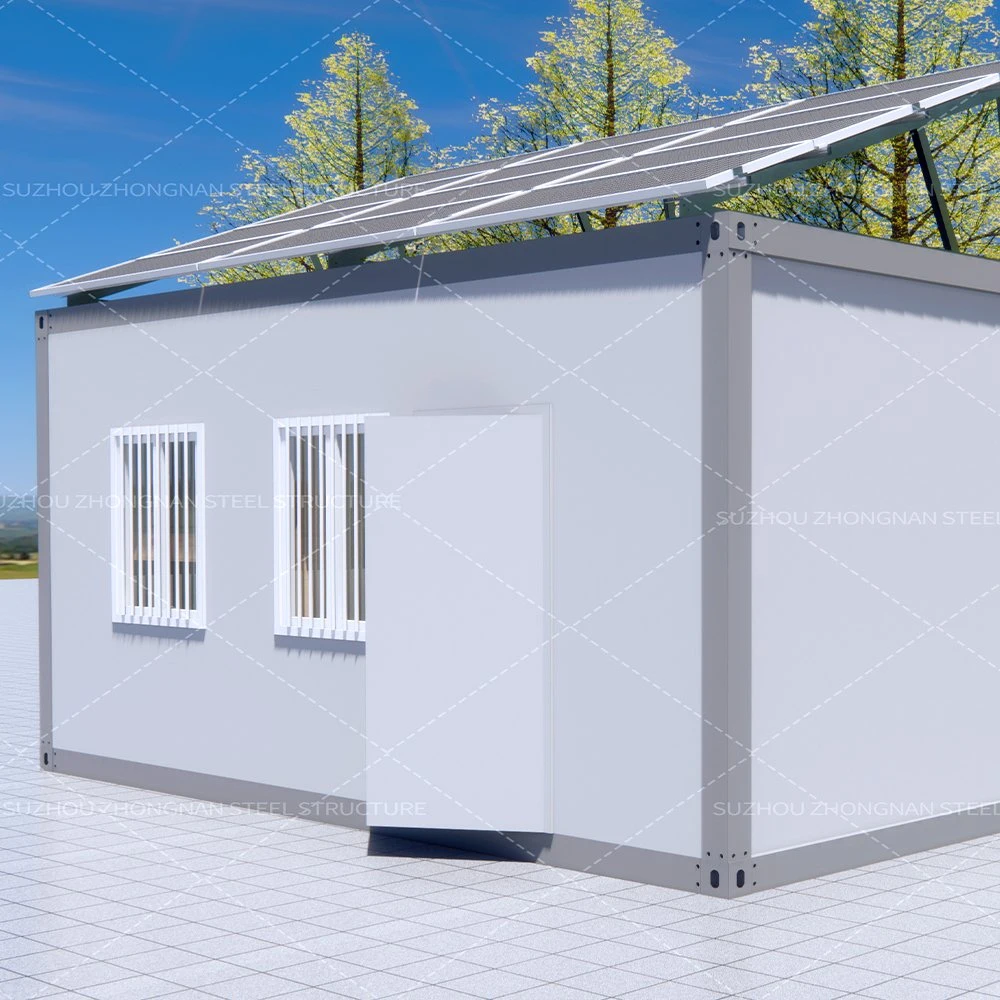 Low Cost Small Storage Modern Solar Container Home with Bathroom for Sale