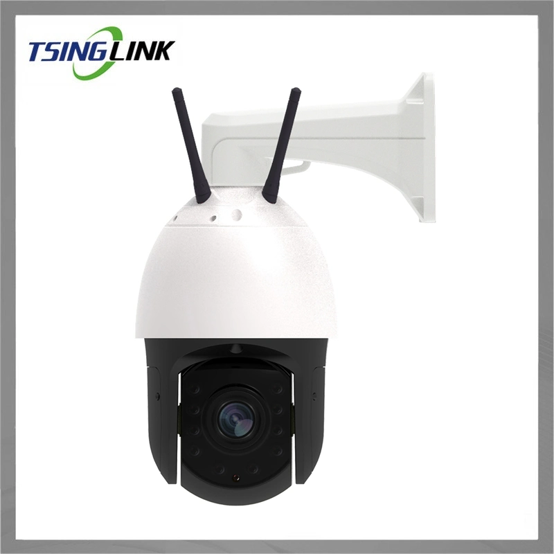 1080 30fps 360 Rotation PTZ Wireless Audio Intercom IR Street Surveillance Dome 4G Fast Speed CCTV Camera