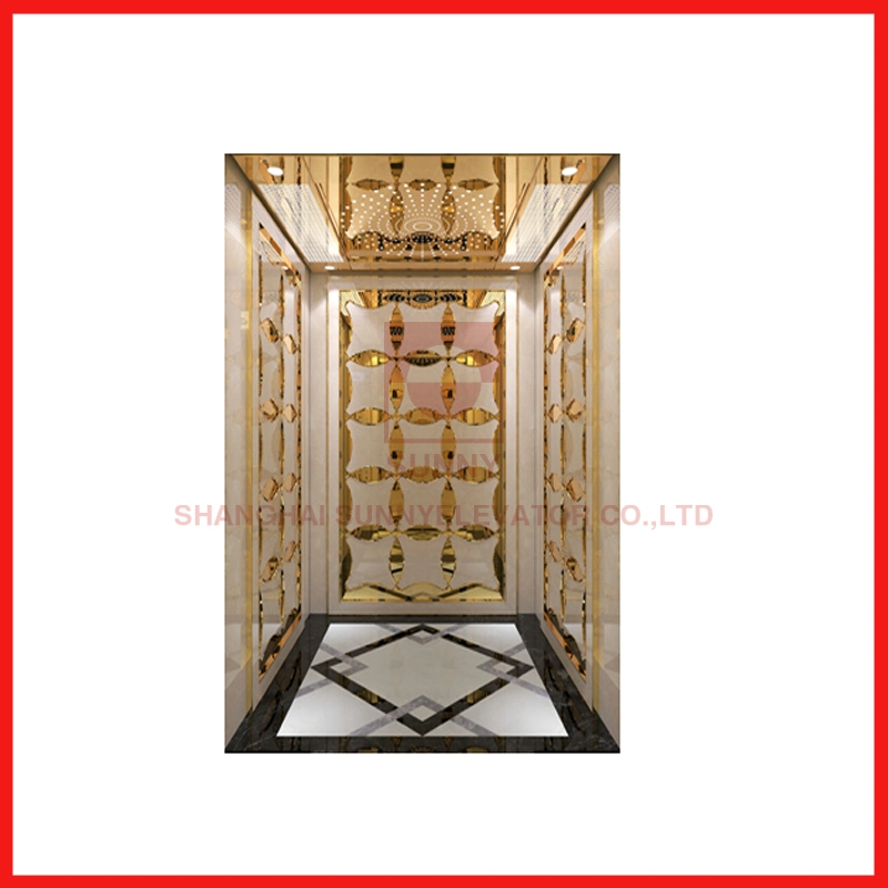 Performance Ratio safety Passenger Etching Elevator Vvvf Used Passenger Elevator