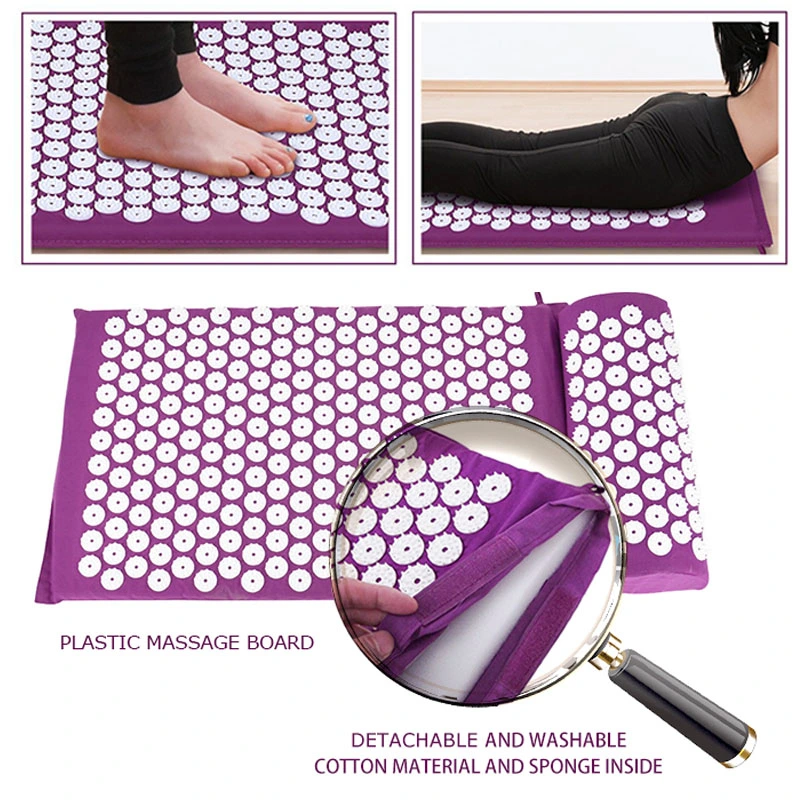 Fitness Cotton Nail Acupuncture Acupressure Mat and Pillow Set