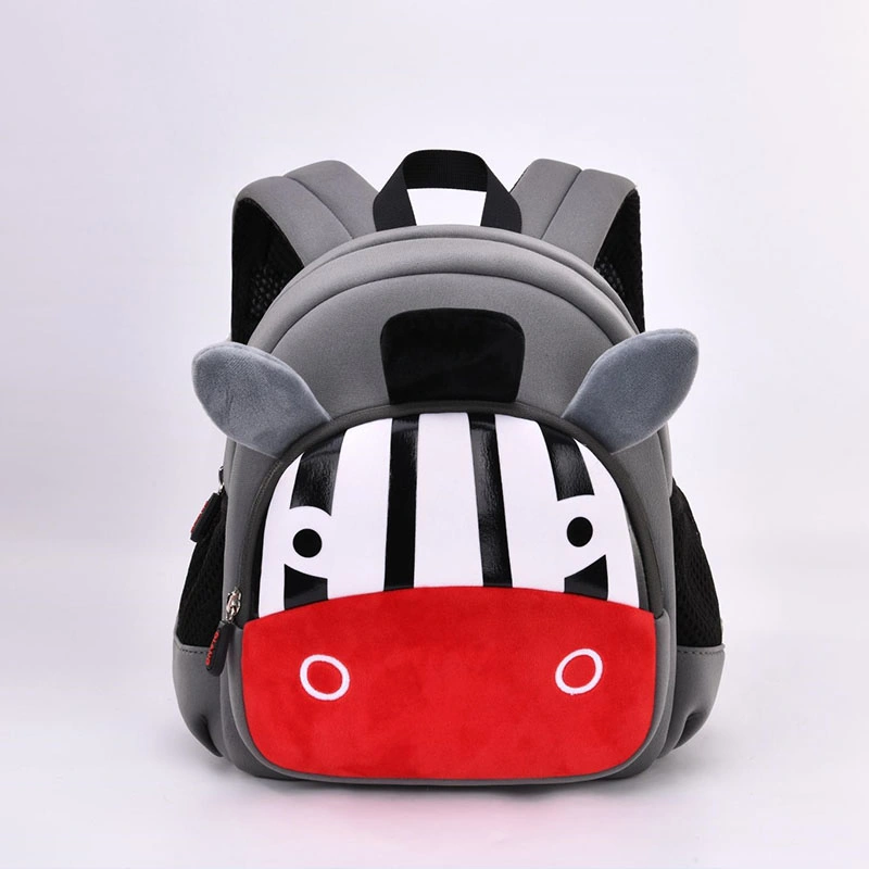 La imagen de una mochila Zebratoddler para niños y niñas Mochila de neopreno suave 3D de pequeño animal