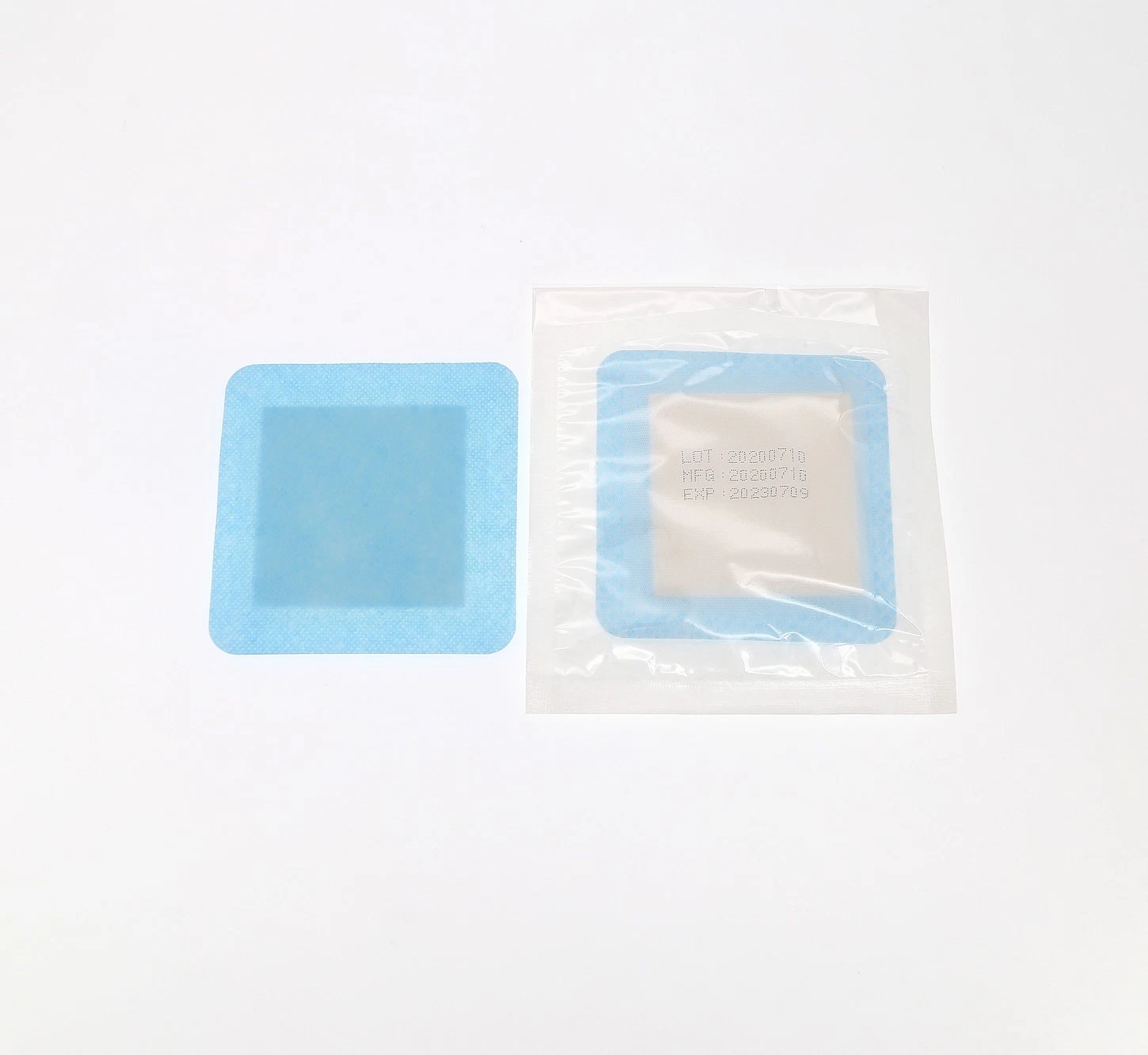 Médical Surgical Blue Color anti-adhésion légèrement négative pression Super absorbant Pansement ce/ISO