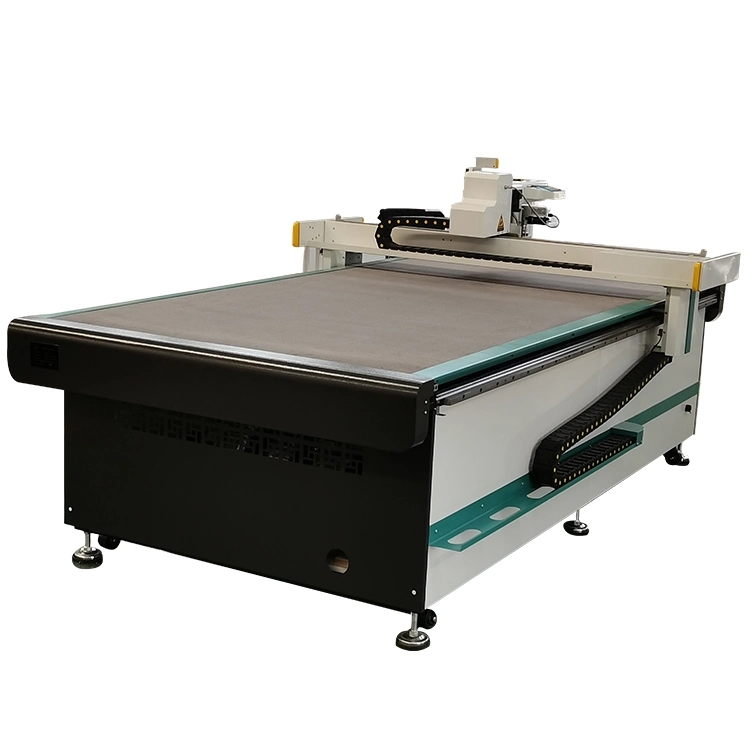 Caja de cartón Máquina de corte CNC digital de superficie plana Hacer tabla de la cortadora de cartón adhesivos de la cámara CCD del sistema de corte CNC