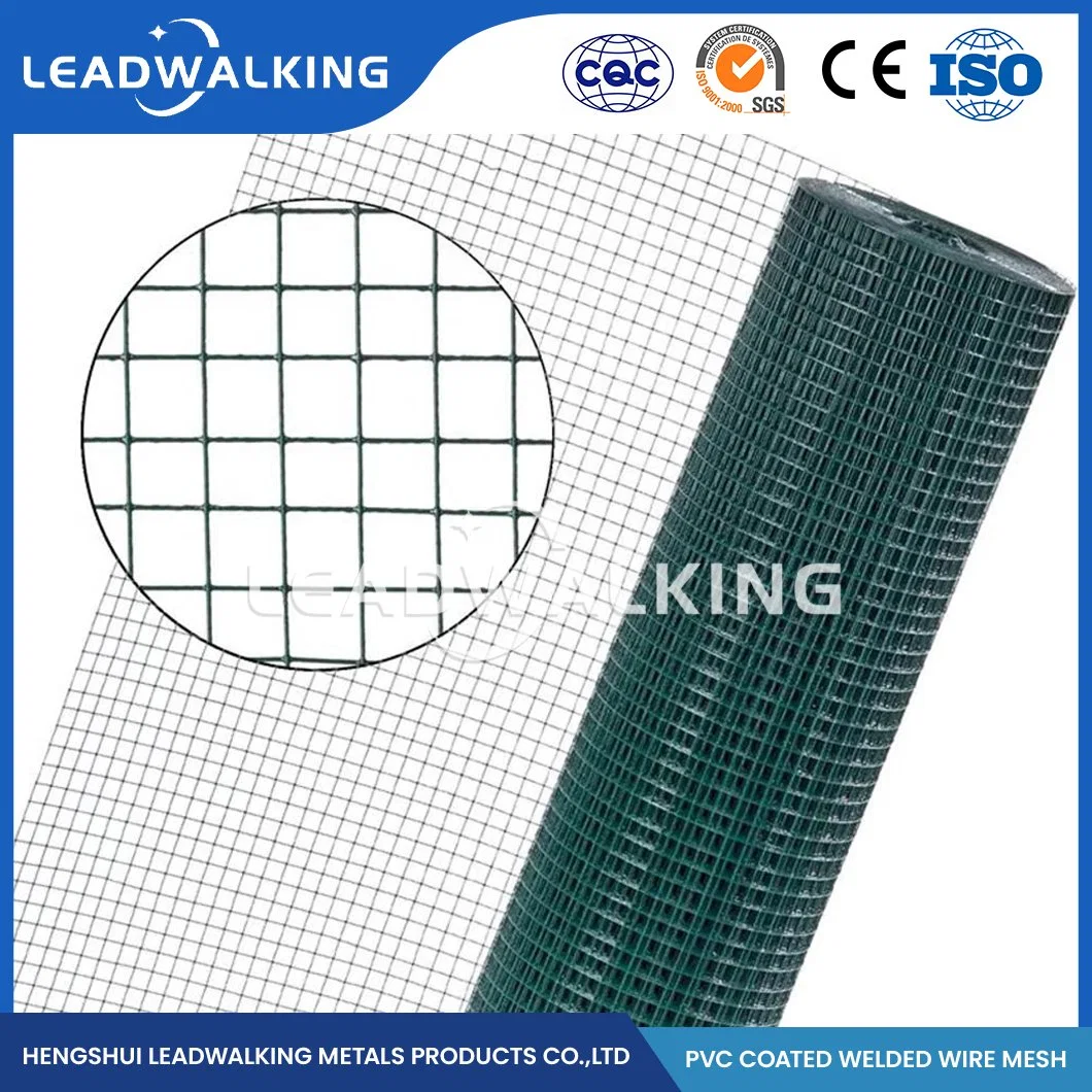 LeadWalking PVC beschichtet geschweißte Drahtgitter Zaun Drahtgitter Lieferanten Großhandel Kunststoff beschichtet geschweißte Drahtgitter China Verzinkt PVC-beschichtet geschweißt Drahtgitter