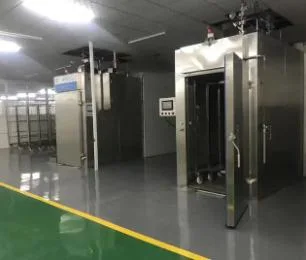 Meat Production Line Industrial Full Automatic Qzx-500 Steam-Heated Meat Smoker Smokehouse Smoke Oven for Sausage Hot Dog Salami