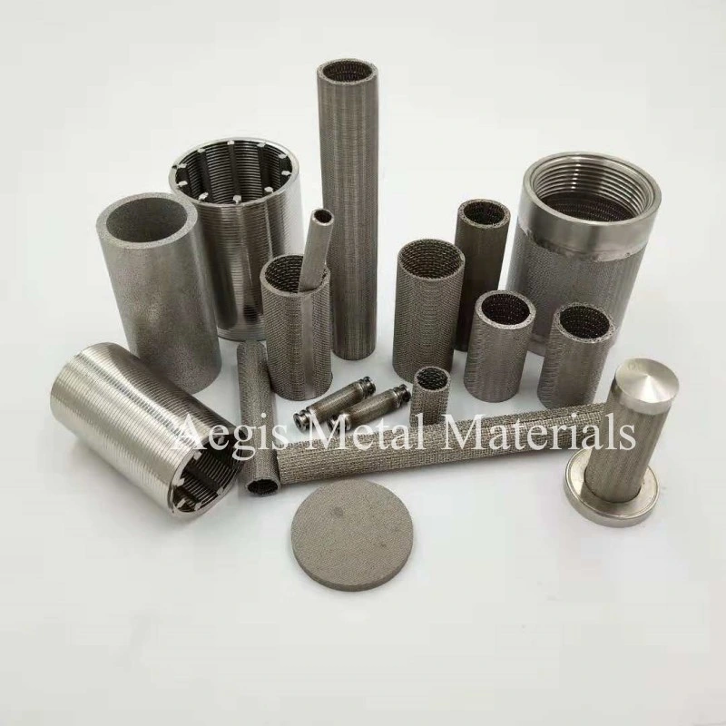 Perforated Sintering Metal Cartridge Filter 0.5 Micron Sintered Metal Filter Disc/Element