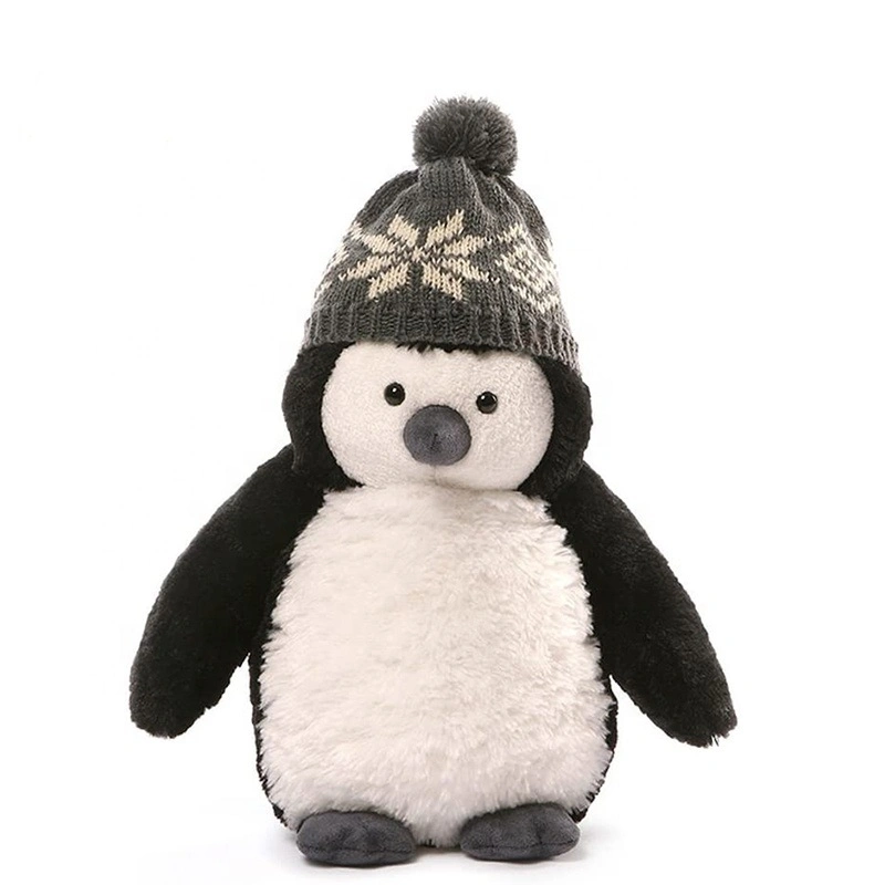 Top Ranking Proveedor de la Navidad en blanco y negro de Peluche Pingüino Kawaii Pingüino de peluche juguete