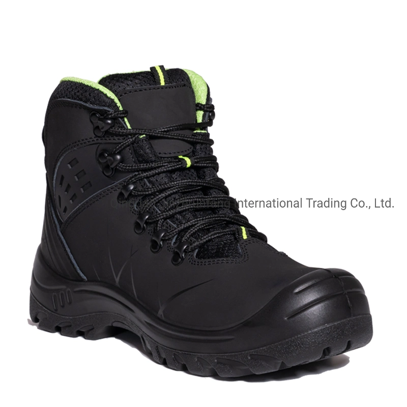 CE High Cut PU Sole Steel Toe Genuine Leather Waterproof Fashion Men Type Safety Footwear Work Shoes