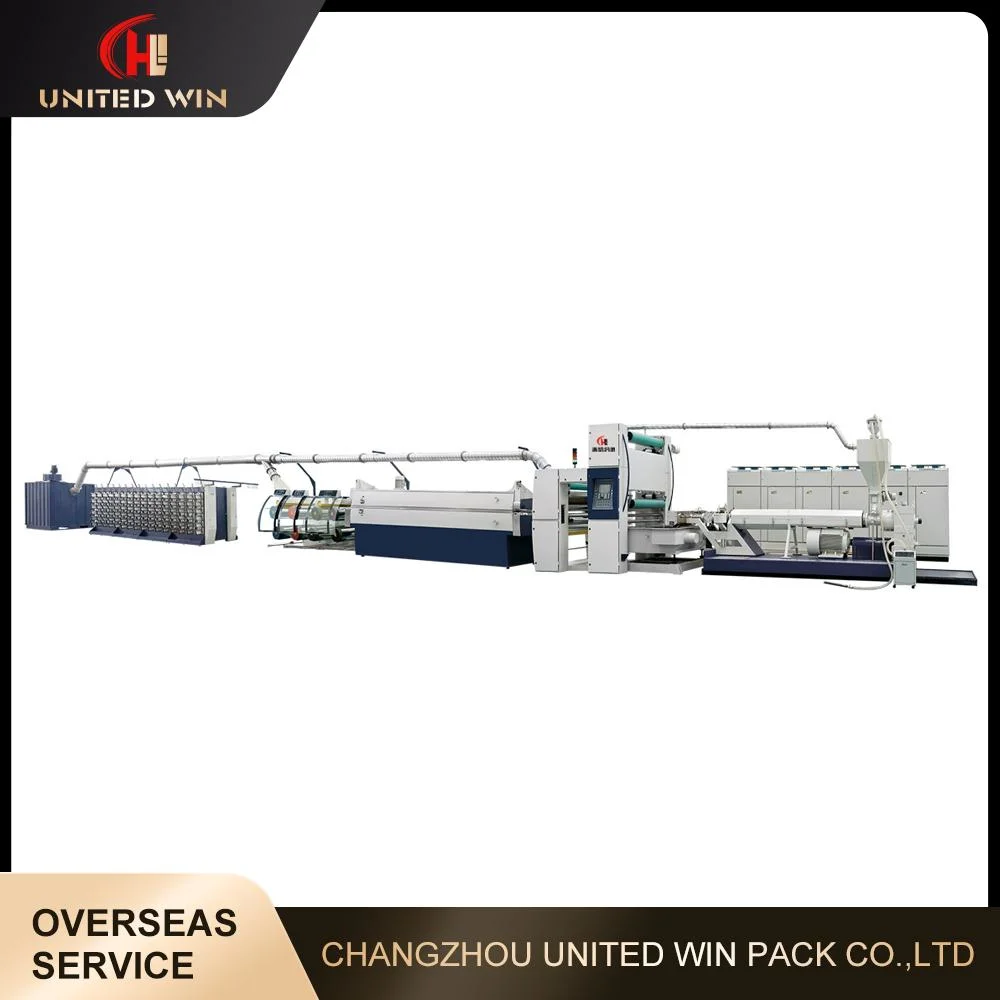 High Speed Plastic Extrusion Flat Film Stretching Machine PP HDPE Flat Yarn Extrusion Production Line