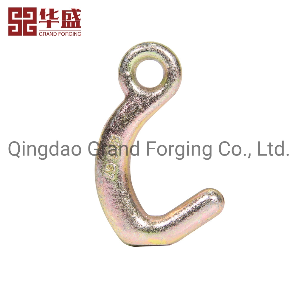 Rigging Hardware Drop Forged Alloy Steel Forged Eye Hook Chain Combination Hook