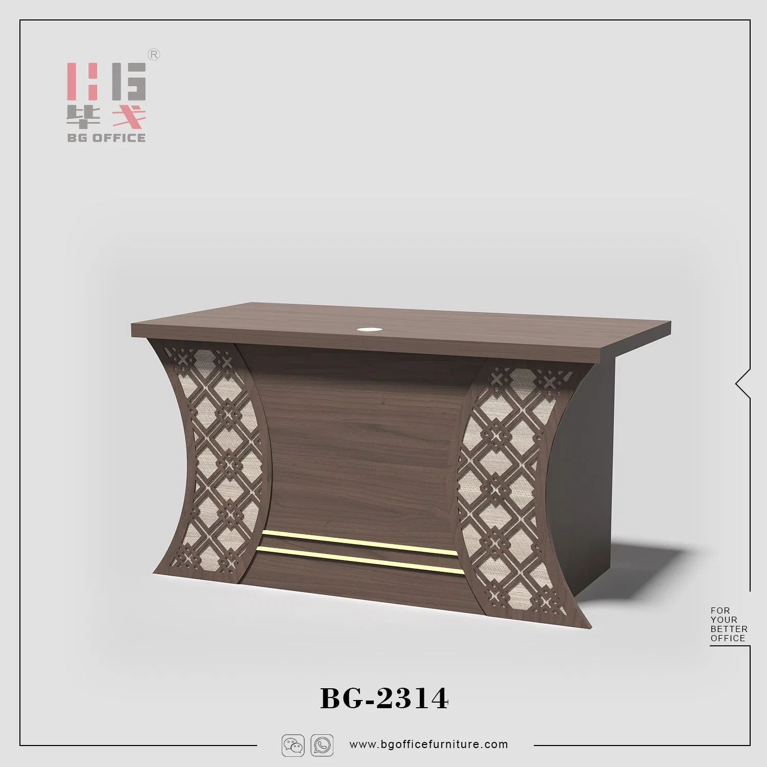 Wholesale/Supplier Wooden Furniture Modern Executive Computer Desk Office Table Design with Drawers