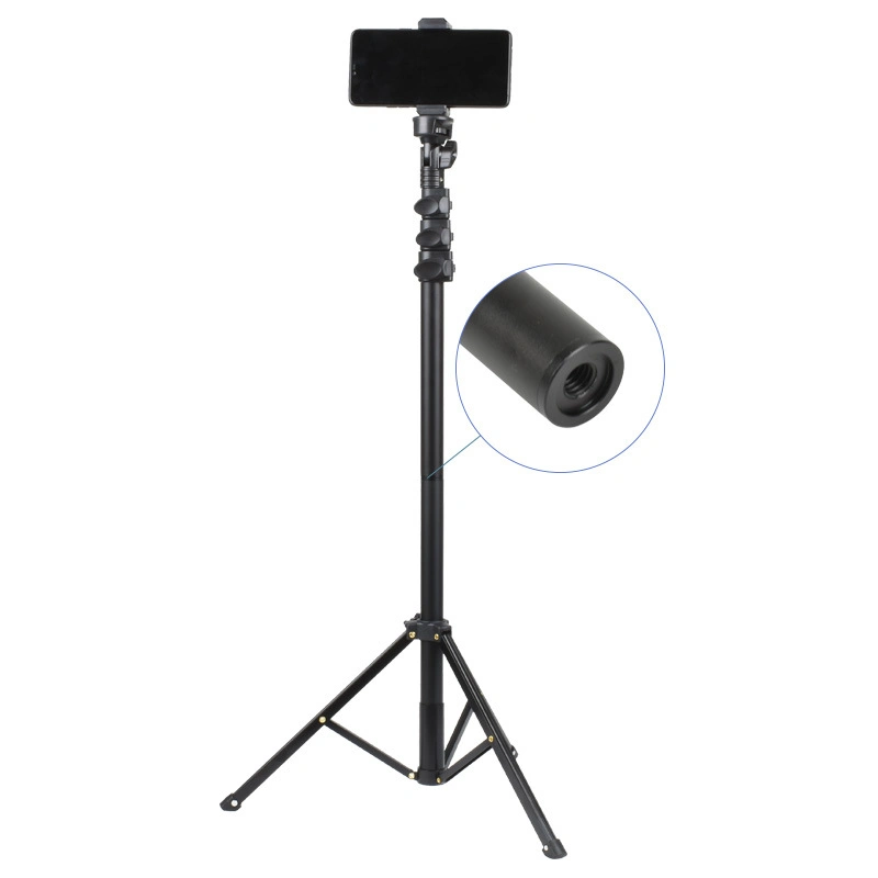 Professional Photography Tripod Black Camera Video Tripod Stand Aluminium Mobile Phone Tripod