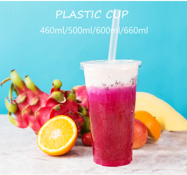 Custom Printed Clear 16oz PP Pet Transparent Cold Beverage Plastic Cup