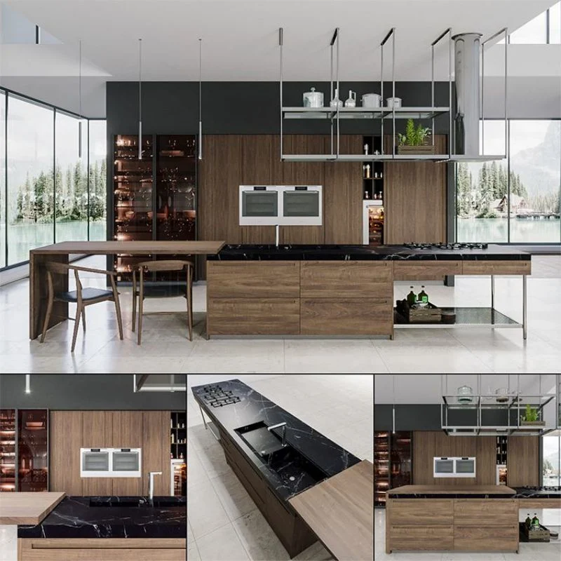 Professional Mobile Home Modern Wood Laminate Kitchen Cabinet Design for Sale Kitchen Items Price