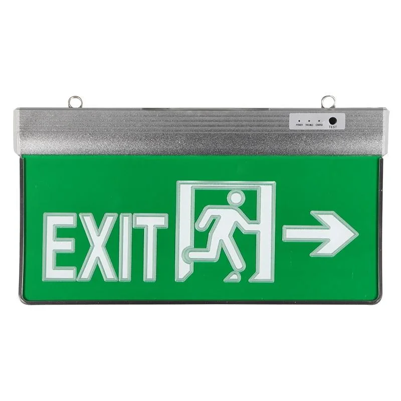 China Wholesale/Supplier Price Aluminium Acrylic Ni-CD Battery Backup 3W LED Emergency Exit Sign Light