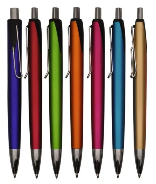 Slim Clip Writing Instrument Plastic Ball Pen with Logo Printing