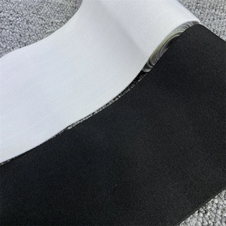 8cm verschlüsseltes High Elastic Black and White Elastic Webbing