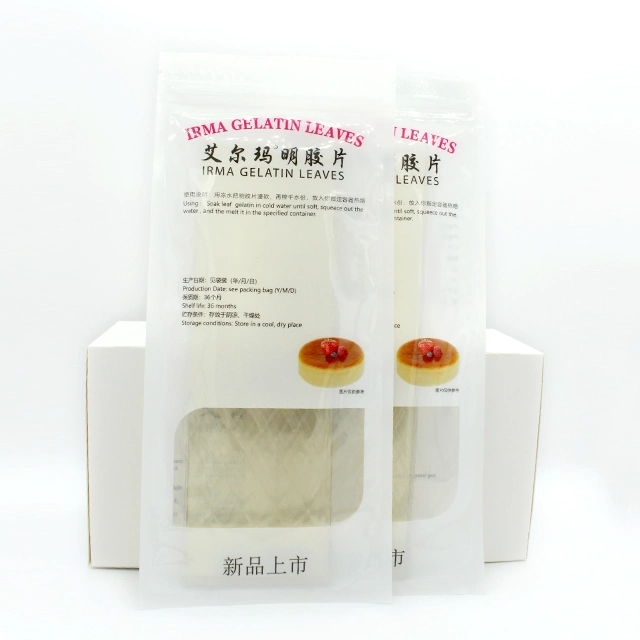 Hydrolyzed Edible Halal Beef Gelatin Powder or Leaf for Cheese