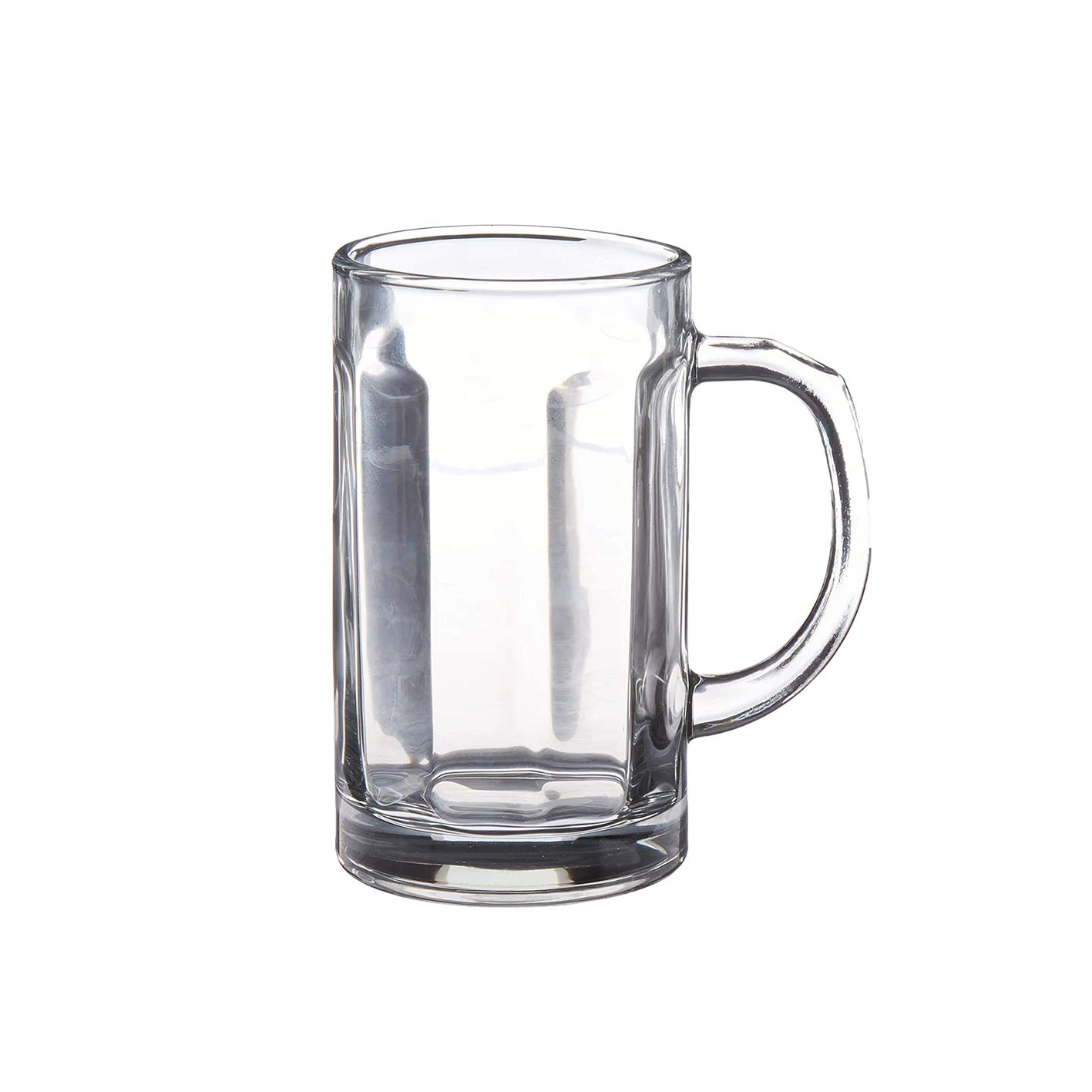 16.4 Oz Heavy Base Fun Entertainment Glassware Circleware Glass Beer Mugs with Handle