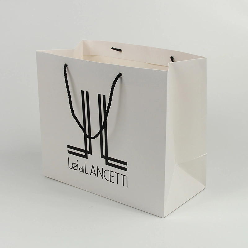 Sinicline Custom Design Medium Size Paper Garment Shoes Shopping Bag