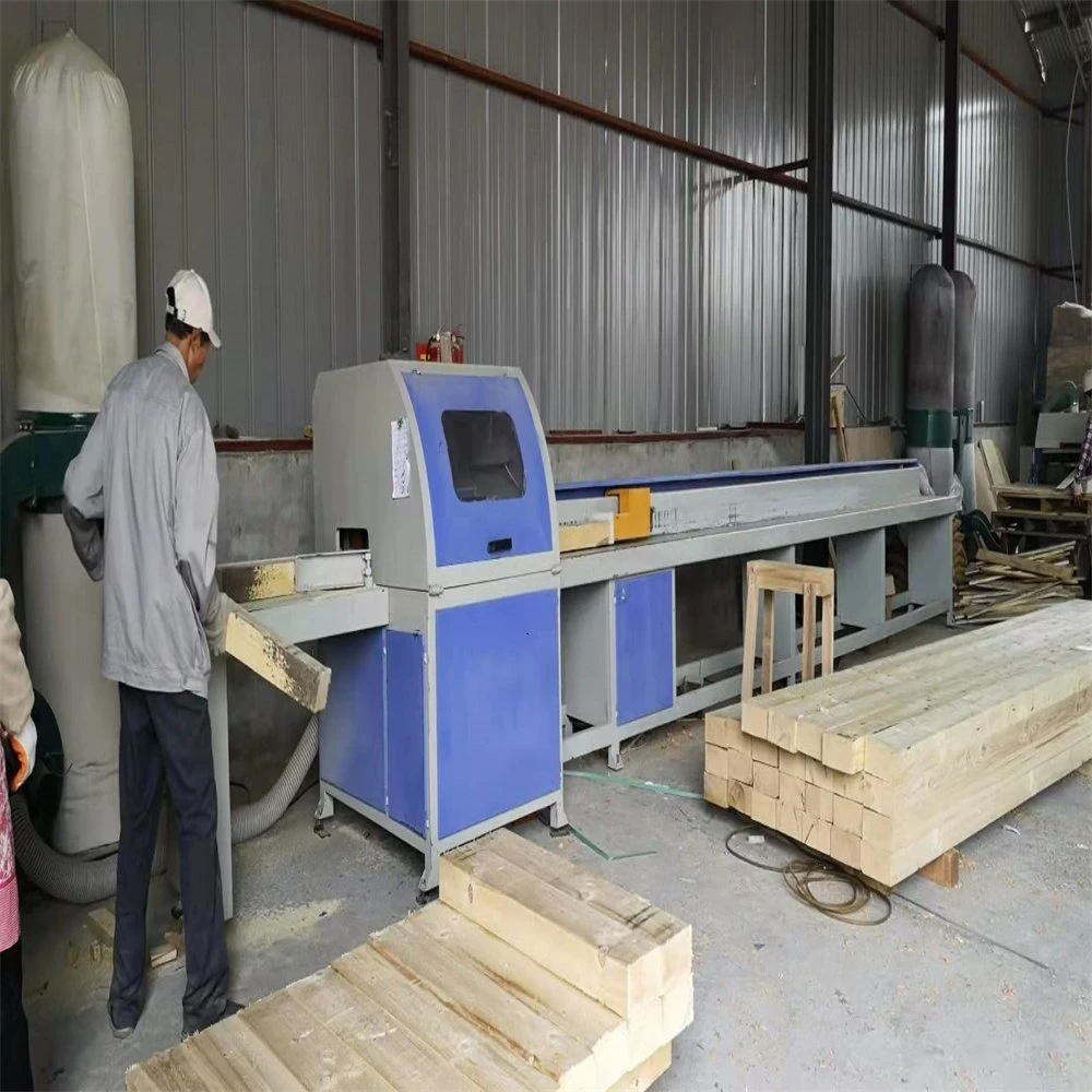 CNC Circular Sawmill Automatic Pallet Wood Cross Cut off Saw Machine
