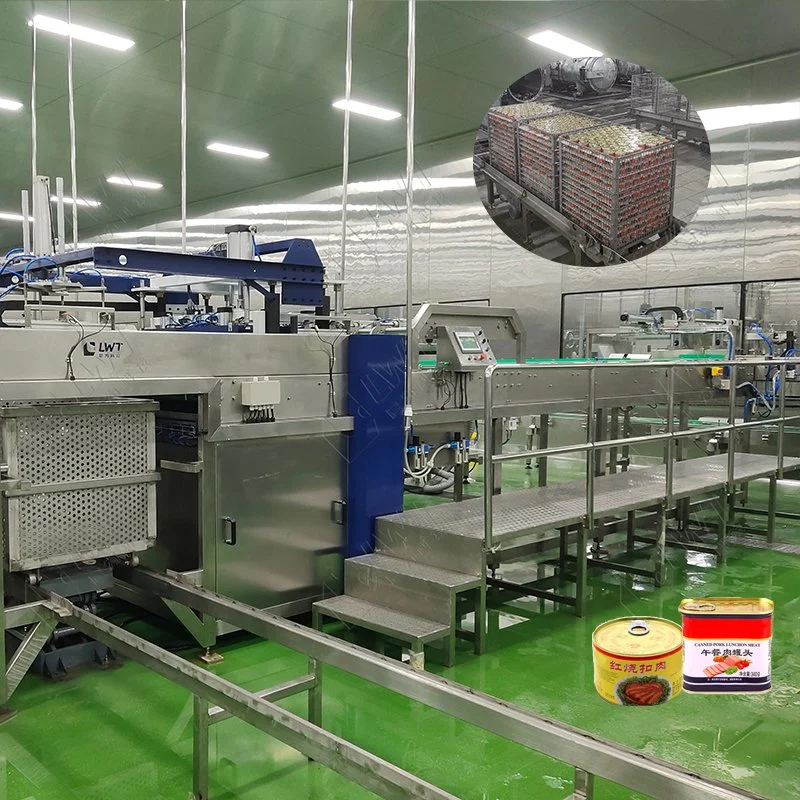 Cerveza bebida botella de vidrio Cans Paletizador automático Depalletizer Cesta de esterilización Carga y descarga automática del equipo de la cesta