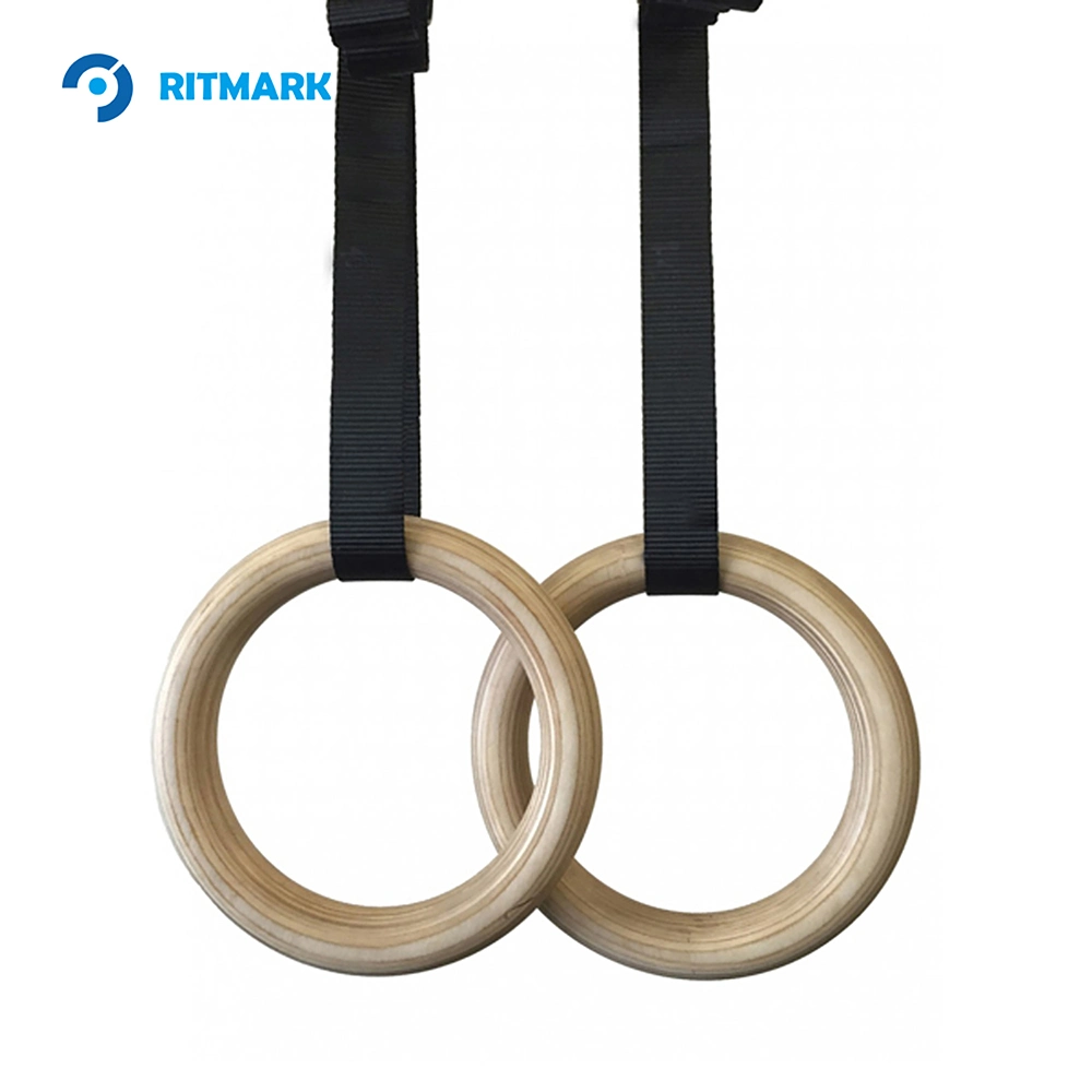 Adjustable Wooden Gym Rings for Progressive Bodyweight Training