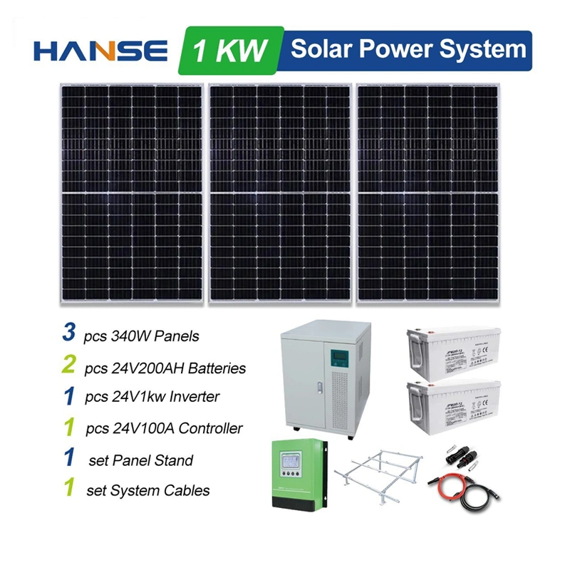 Conjunto completo de painéis solares inversor e kits de bateria 10kw Grade Desligado do Sistema Solar Sistema de Energia Solar