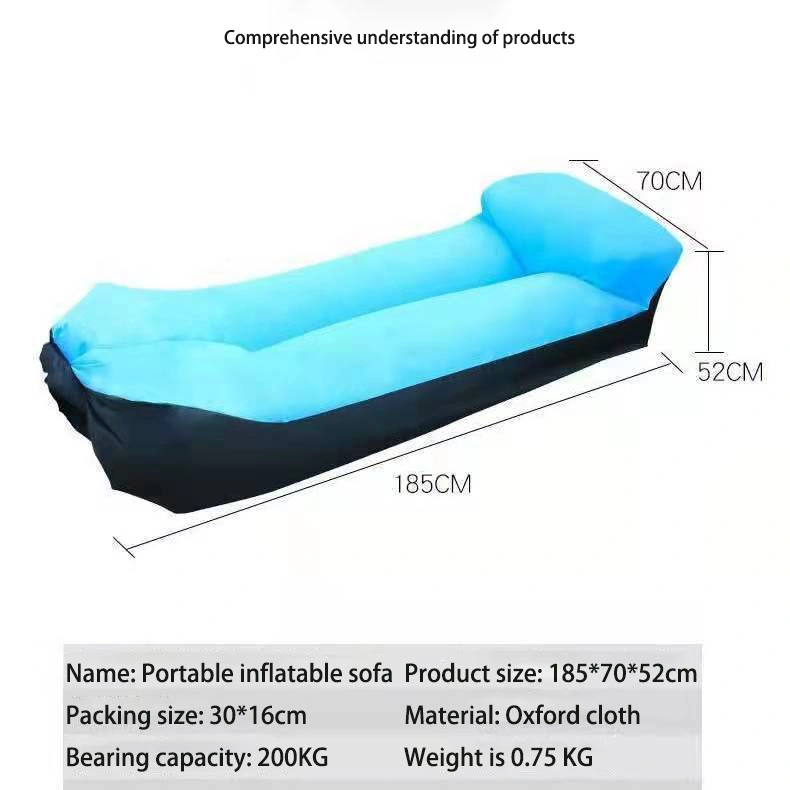 Folding Fast Inflatable Sofa Camping Air Sofacamping Inflatable Cushion Outdoor Beach Inflatable Bed