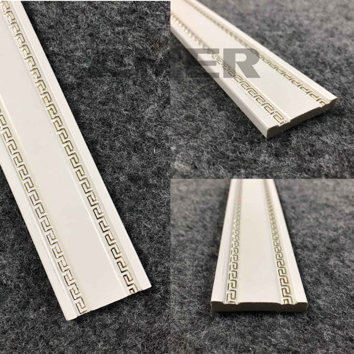 Top Quality Polyurethane Cornice Moulding for Wall Window Door Decorative Pop Design Gypsum Cornice Moulding