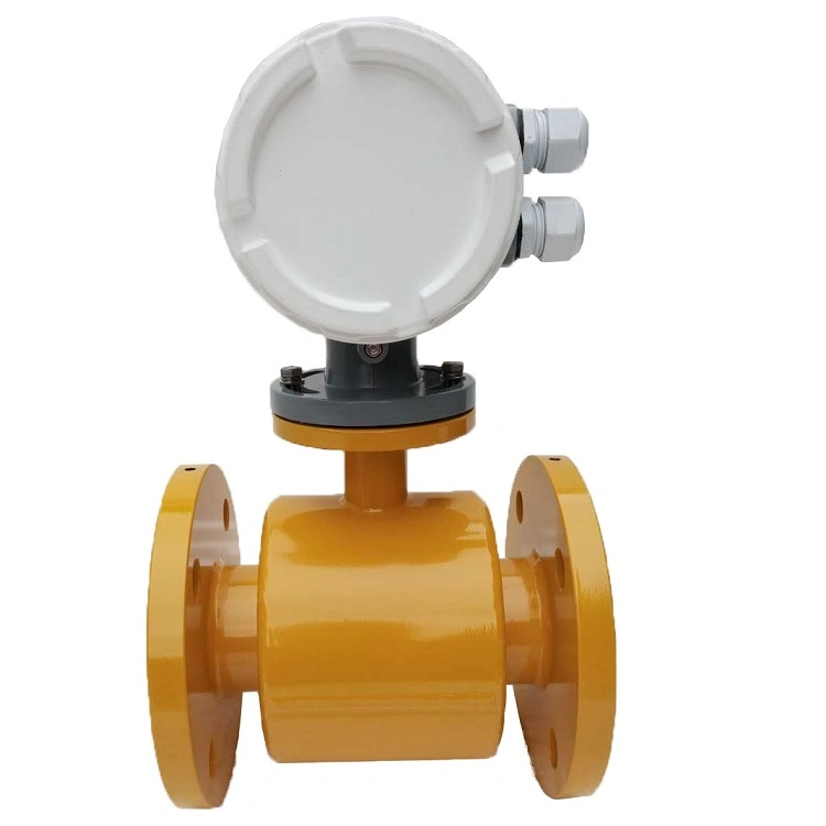 Industrial Chemical Wastewater Magnetic Sewage DN100 Electromagnetic Flow Meter