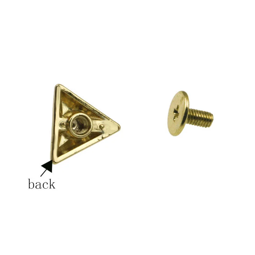 at-Al168 Fashion Girls Luggage Leather Hardware Accessories Triangle Screw Bag Feet Screws Rivets