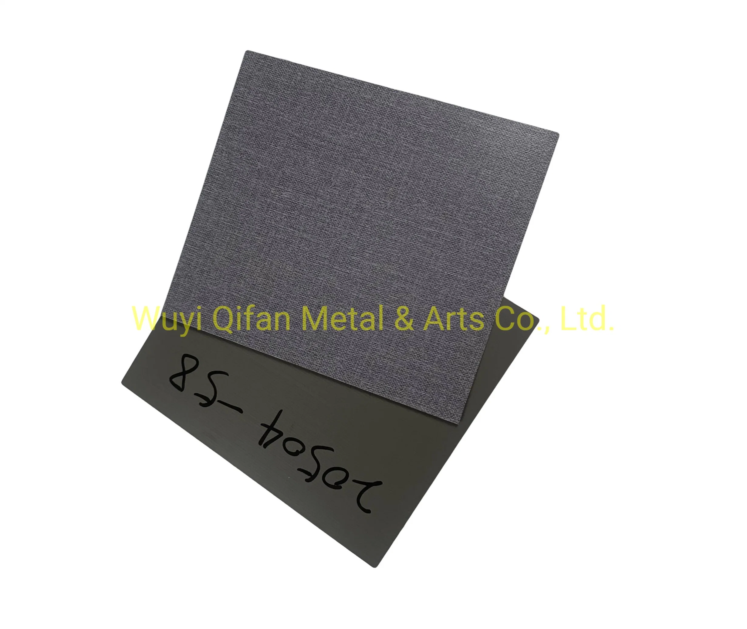 Cloth Fabric Pattern PVC Film Stainless Steel Sheet