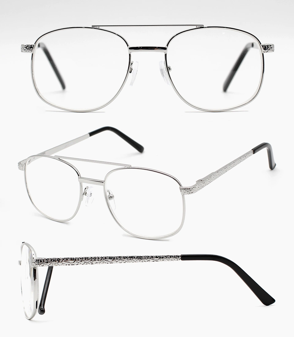 Manufacturier Custom Retro Round Eyewaer Glasses High quality Spring Hinge Metal Reading Glasses (WRM20031B)