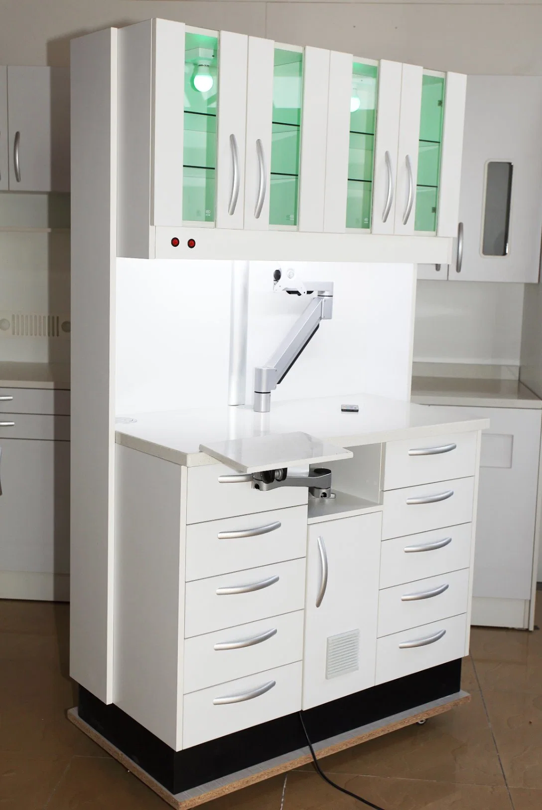 Disinfection Multi Color Dental Clinic Furniture CE Certified Dental Wall Cabinet