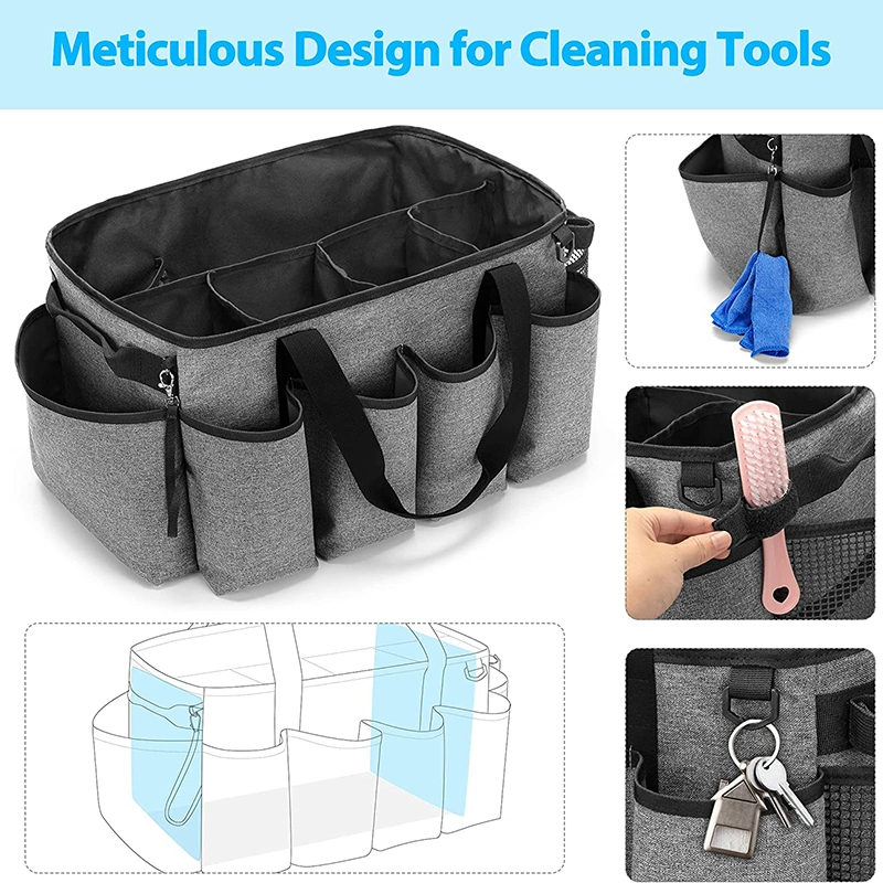 Shoulder Cleaning Caddy Waterproof EVA Hard Bottom Auto Detailing Bag