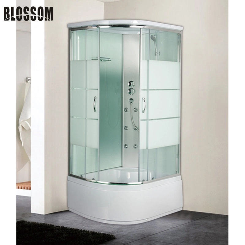 Grey Tempered Glass Foot Massage Shower Room Steam Cabin (BLS-9826)