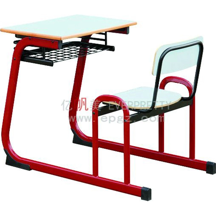 Comfortable Wooden School Furniture University Desk Chairs Set