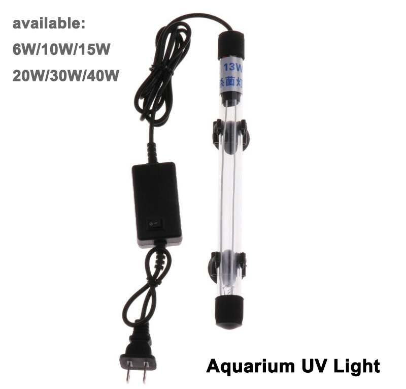 15W Aquarium UV Sterilizer Light Submersible Water Cleaner