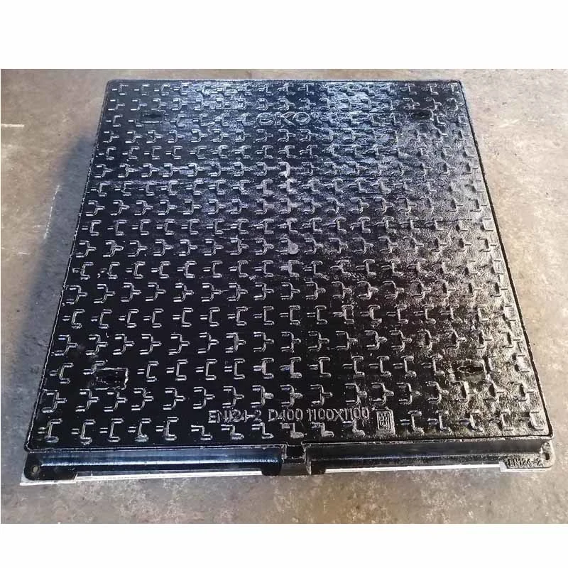 OEM B125 C250 D400 Ductile Iron Square Manhole Sewer Cover