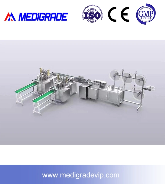 Автоматическая нетканого материала ткань плоского хирургических маску для лица бумагоделательной машины 3 в 1