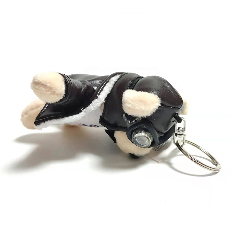 10cm Uniforme de Piloto Personalizado Pequeno Brinquedo de Pelúcia Fofo Urso de Pelúcia Mini