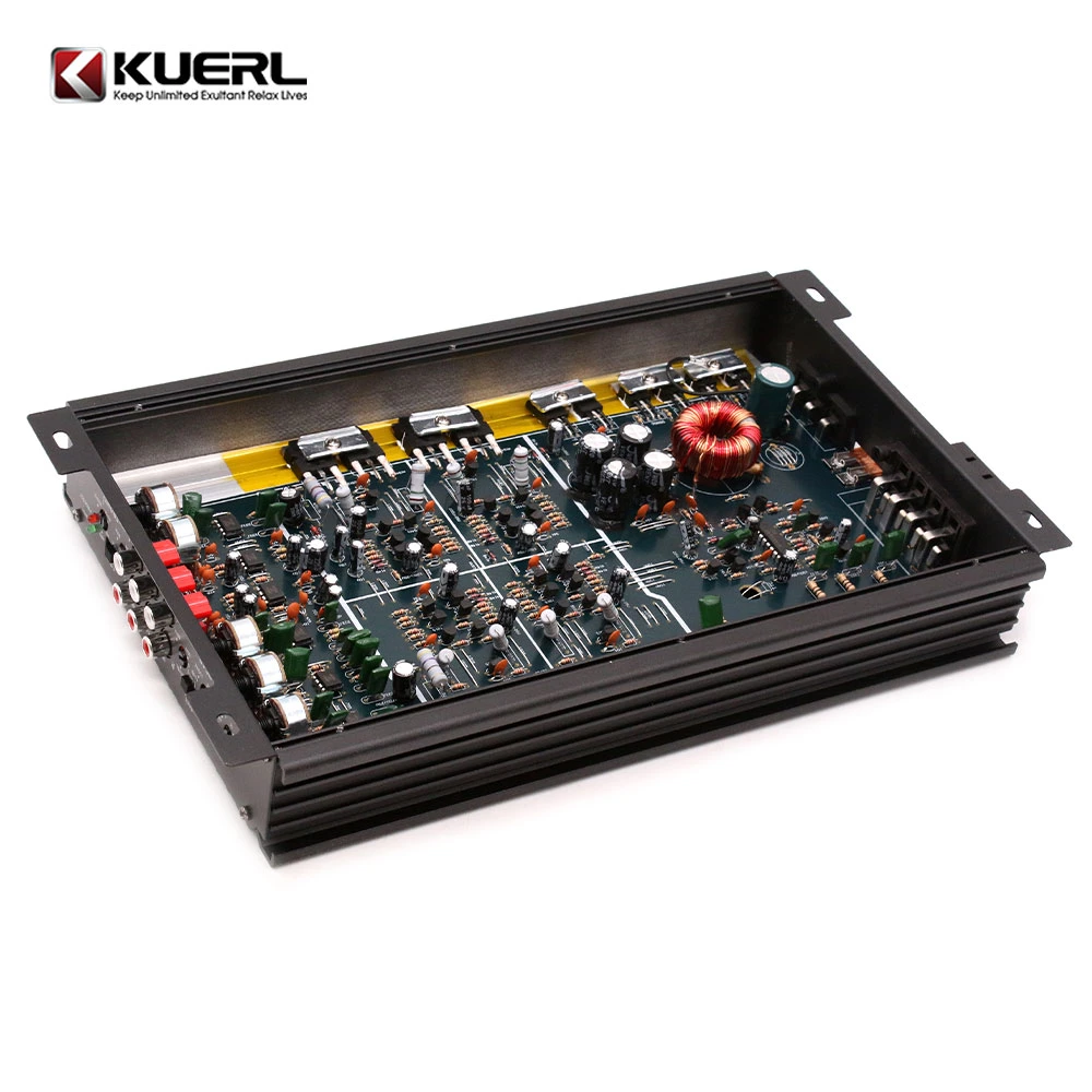 Venta directa de fábrica de 12V High-Power Clase Ab Coche Four-Channel Four-Channel Amplificador de potencia de la modificación de audio amplificador de potencia