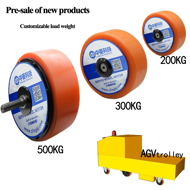 48V 10 Inch Agv Robot 500kg Load 20A 67n. M Torque Wheel Hub Servo Motor with Built-in Encoder