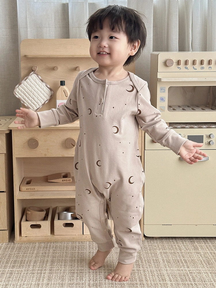 European Style Pure Cotton Baby Jumpsuit Baby Long Sleeved Crawling Suit Newborn Clothes