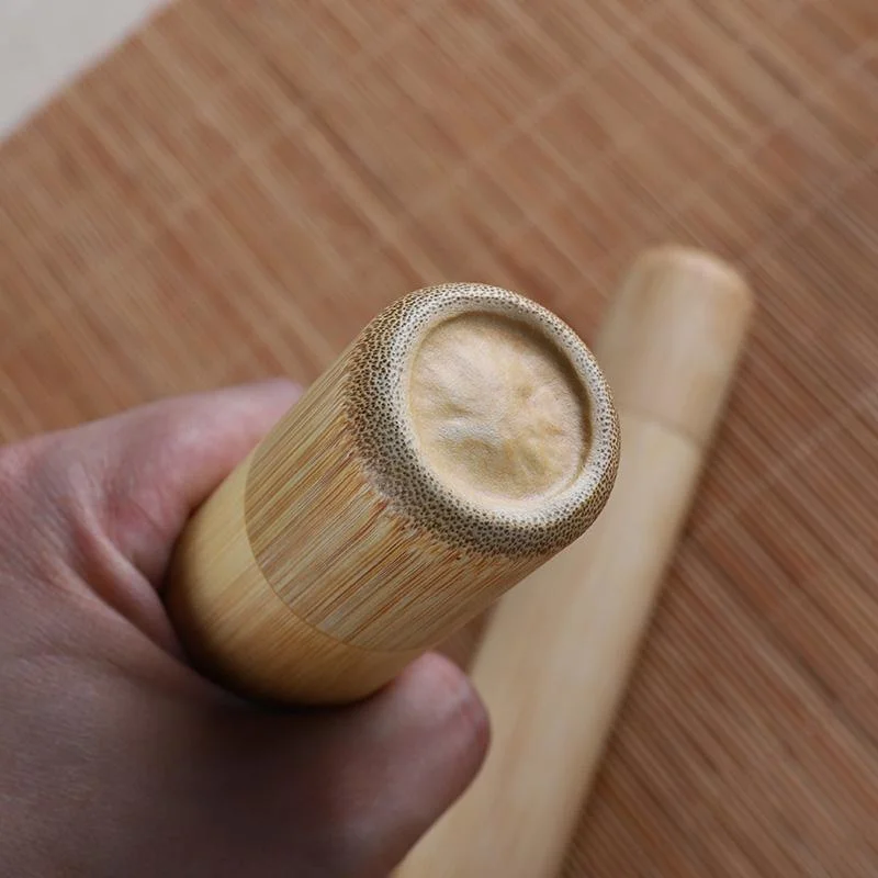 Round Shape Tea Leaves Storage Small Bamboo Box