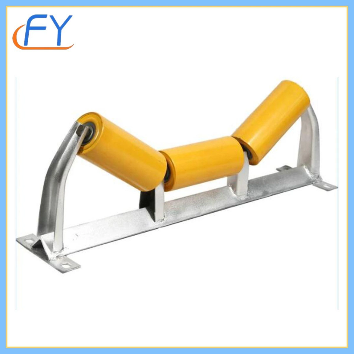 China Supplier Return Idlers PVC Roller Rubber Surface Conveyor Roller Custom Brand Belt Roller for transmission